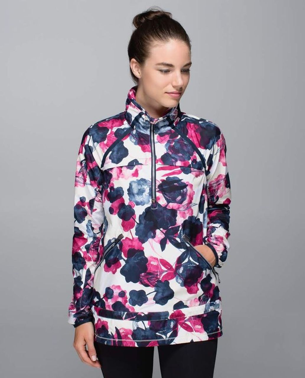 Lululemon Miss Misty Pullover - Inky Floral Ghost Inkwell Bumble Berry
